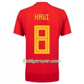 Billige Fotballdrakter Spania Xavi 8 VM 2018 Hjemmedraktsett